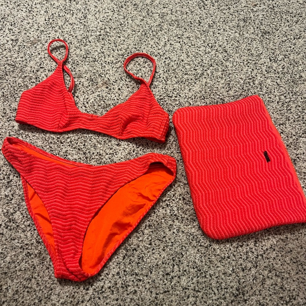 Triangl Swimwear Red Bikini Set